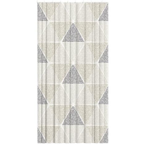 COFAN cortina de baño triangulos poliéster 140x200 , Cortinas de baño para duchas y bañeras modelo Verona. Muy fáciles de instalar en todo tipo de baños como de  apartamentos, hote