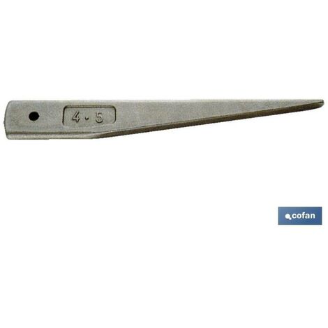 COFAN cuña expulsora din-137 cm 1 - 2 , Cuña expulsora para facilitar la extracción de las brocas y accesorios de cono morse en sus anclajes de fijación.