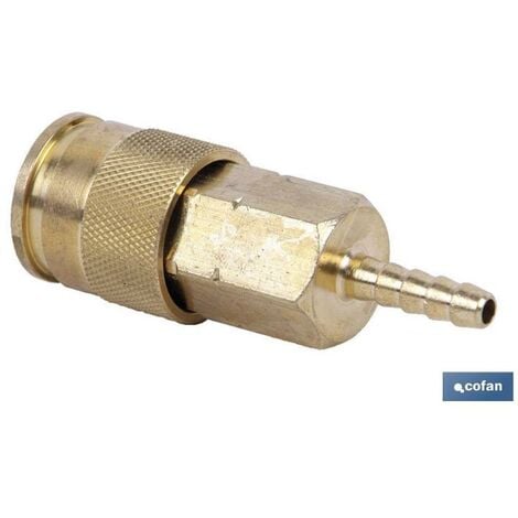 COFAN enchufe rapido espiga tubo 13 mm gran caudal , Enchufe rápido gran caudal con espiga de 6, 8, 10 y 13 mm. Para todas las instalaciones que necesitan más caudal de aire compri