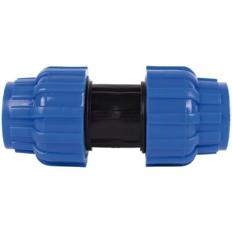 COFAN enlace recto pp pn16 75 x 75   caja 3 unid. , Enlace recto para tuberías de polietileno (PE).Adecuado para trabajar en sistemas de conducción de agua con una presión nominal