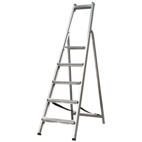 COFAN escalera aluminio soldada 7 peldaños - reforzada , Escalera Reforzada soldada con 5, 6, 7, 8 y 9 peldaños, con ancho de peldaño en 120 milimetros.. Cuenta con normativa EN 13
