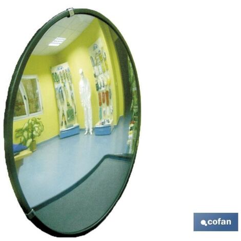 COFAN espejo convexo interiores 45cm. , Espejo convexo interior fabricado en cristal acrílico de muy buena calidad. Es adecuado para garajes, supermercados, cruces interiores, cole