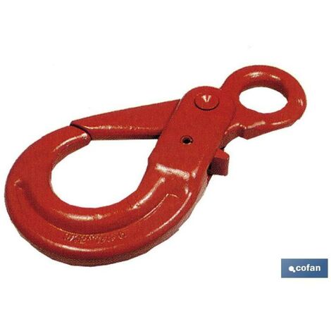 COFAN gancho de seguridad g80 tn-1 , Gancho de alta seguridad de gran dureza aleación G-80, con autocierre para uniones seguras y de alta carga.