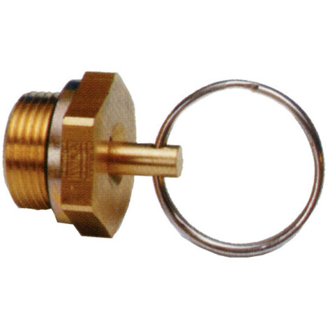 COFAN grifo purga 22 x 1,5 , Grifo de purga para calderines de aire comprimido, rosca de 22x1,5.