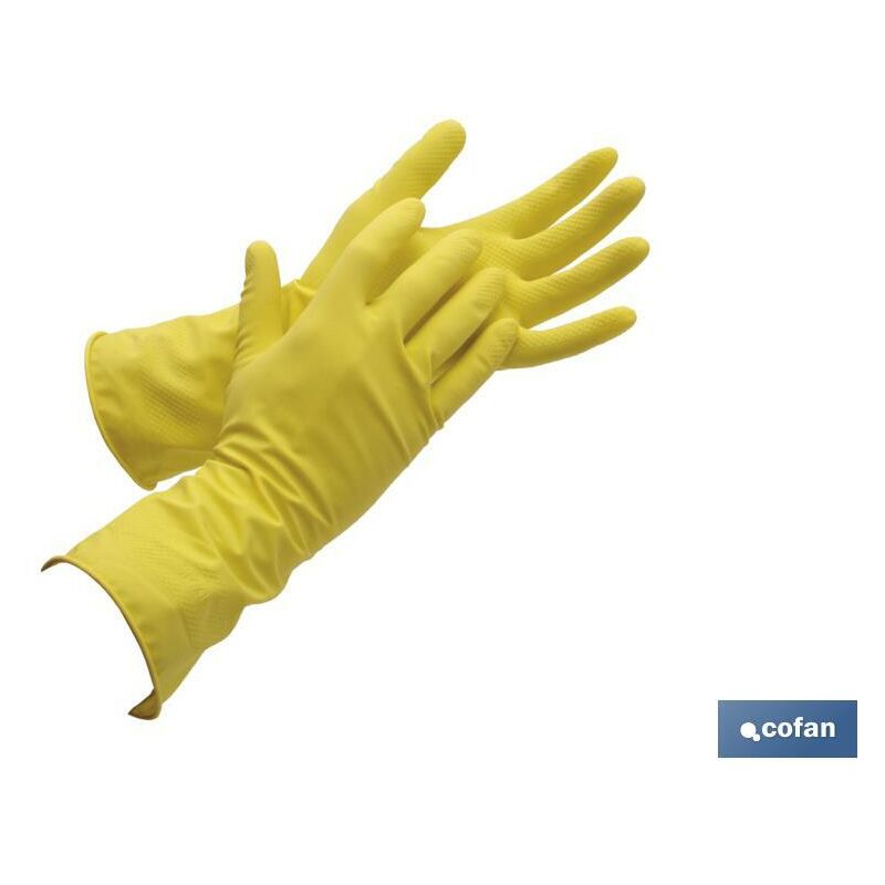 

Guante Latex Amarillo Flocado T 7