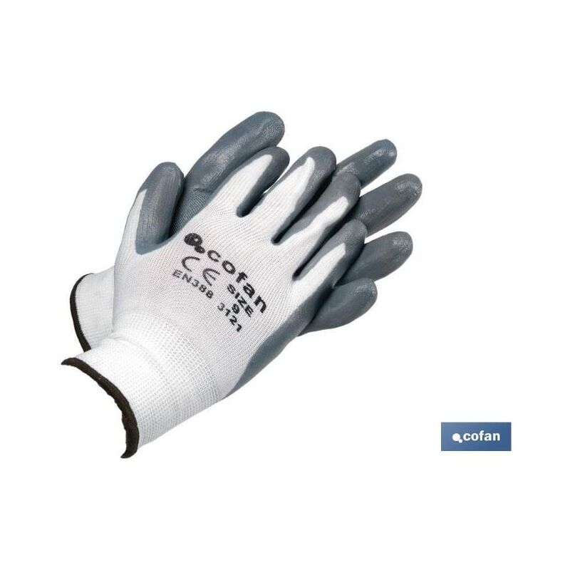 

PLIMPO guante 100% poliest.impreg. nitrilo gris t-10 caja 12 unid.