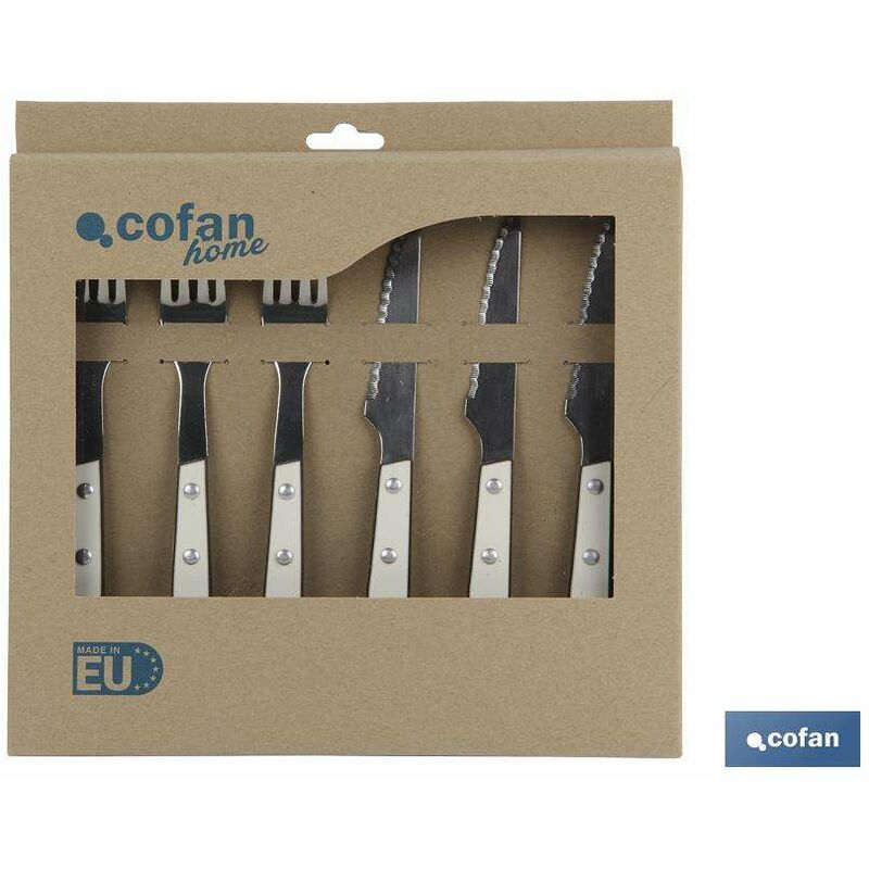 

Cofan Juego Cuchillos+Tenedores Thyme Chuleteros (6 U.