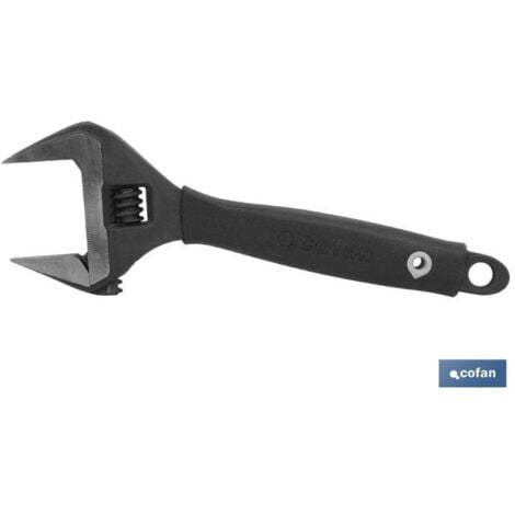 COFAN llave ajustable gran apertura 10 , Llave inglesa reversible de gran apertura Confort. Está fabricada en acero al cromo-vanadio de alta calidad que le aporta una mayor resiste