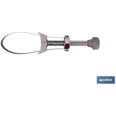 COFAN llave de filtro de aceite fleje 65-105 mm , Llave para filtros de aceite que se ajusta mediante fleje de acero.Este tipo de llave es ajustable a cualquier objeto cilíndrico c