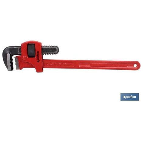 COFAN llave para tubo stillson ref. l-8 , Llave grifa o Stillson reforzada para tubo Estándar. Herramienta de fontanería. Medidas desde 8 hasta 36. Está fabricada en acero especial