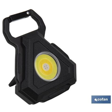 COFAN llavero linterna multifuncional cob , Linterna pequeña multifuncional Cob led para colgar en mochilas, hebillas de cinturón, llaveros, etc. No pesa nada, por lo que es muy fá