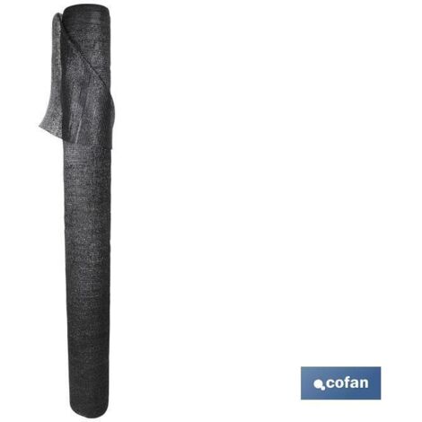 COFAN malla sombreo negra 80% / 90 grs - 4 x 50 mts , Malla Sombreo y ocultación fabricada en 3 hilos monofilamento cosidos por pulgada que proporciona el sombreo y durabilidad fre