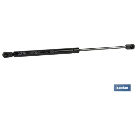 COFAN muelle neumatico 550mm 550n r.230mm universal , Muelle neumático universal con resortes de gas nitrógeno, cuerpo en acero esmaltado, cabezal incluido x2, diámetro del muelle