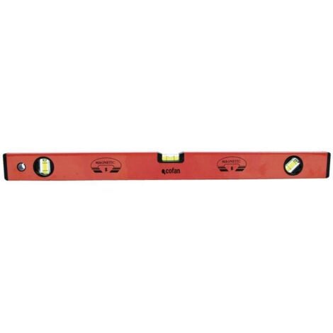 COFAN nivel magnetico aluminio 300mm , Nivel magnético con tapas suaves para una fuerte resistencia al impacto. Pared de aluminio de 1,4mm. Exactitud 0,5mm/m. Nivel de burbuja para