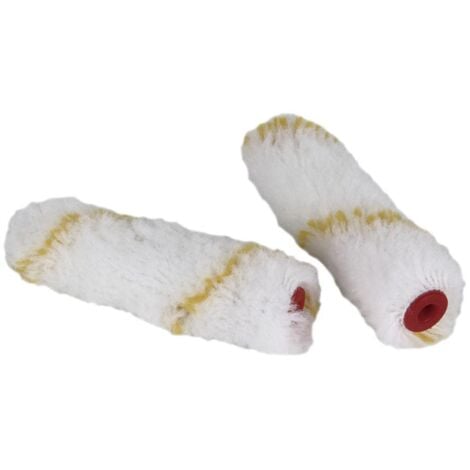 COFAN pack 2 recambios mini rodillo paredes lisas 11cm , Pack de 2 recambios para mini rodillo fabricados en microfibra que proporciona una mayor resistencia y acabados profesional