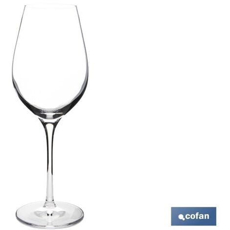 COFAN pack de 6 copas jerezana pie alto 30 cl 21 cm , Juego de 6 copas catavino, especialmente diseñadas para la degustación de vino, fabricadas en cristal. Estas copas son perfect