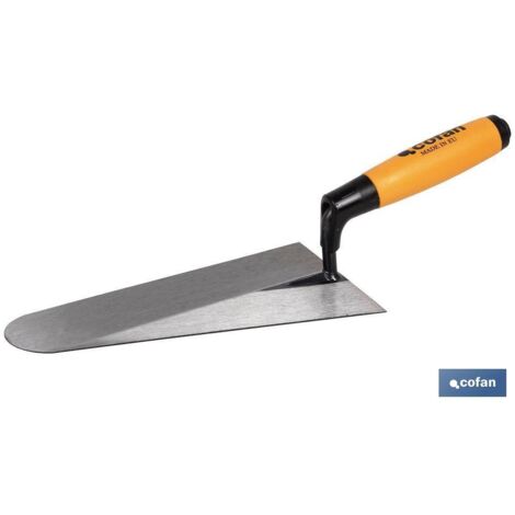 COFAN paleta modelo portugal l-220mm. mango goma , Paleta modelo Portugal para el sector de la construcción. Disponemos de varias medidas de longitud. El mango es de goma con un ta