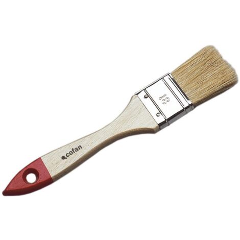 COFAN paletina triple 50 mm con mango de madera nº 24 , Paletina triple con fibras de mezcla de cerda natural y PET. Los pelos de este material son rizados por la parte interior pa