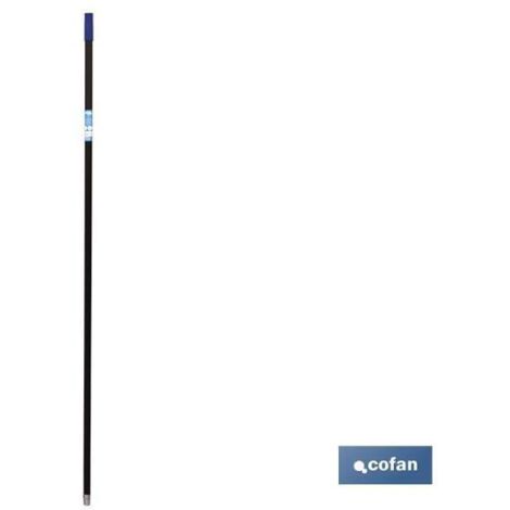 COFAN palo acero plastificado azul/negro 1.40m (diametro 2,5cm)
