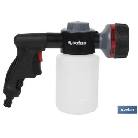 COFAN pistola de riego 6 posiciones con depósito dispensador