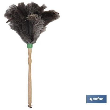COFAN plumero de pluma de  avestruz  54cm  venta unitaria , El plumero de pluma de avestruz atrapa todo el polvo hasta el más escondido y ayuda a que el espacio quede limpio en poc