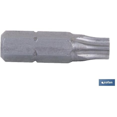 COFAN PUNTA DESTORNILLADOR 1/4" TORX INVIOLABLE T-2025