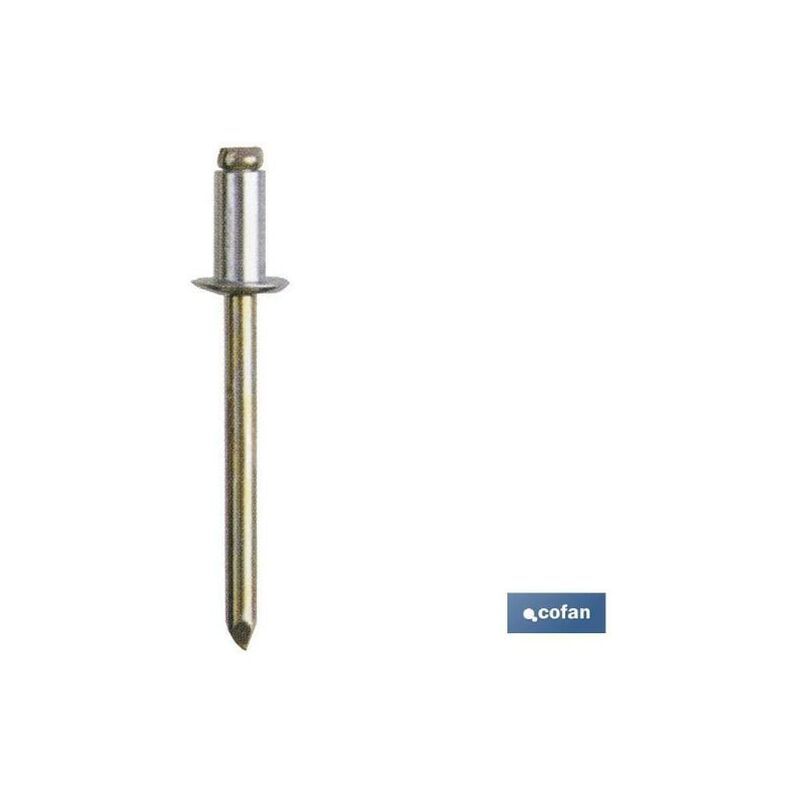 

PLIMPO remaches acero 4.8 x 24 mm caja 250 unid.
