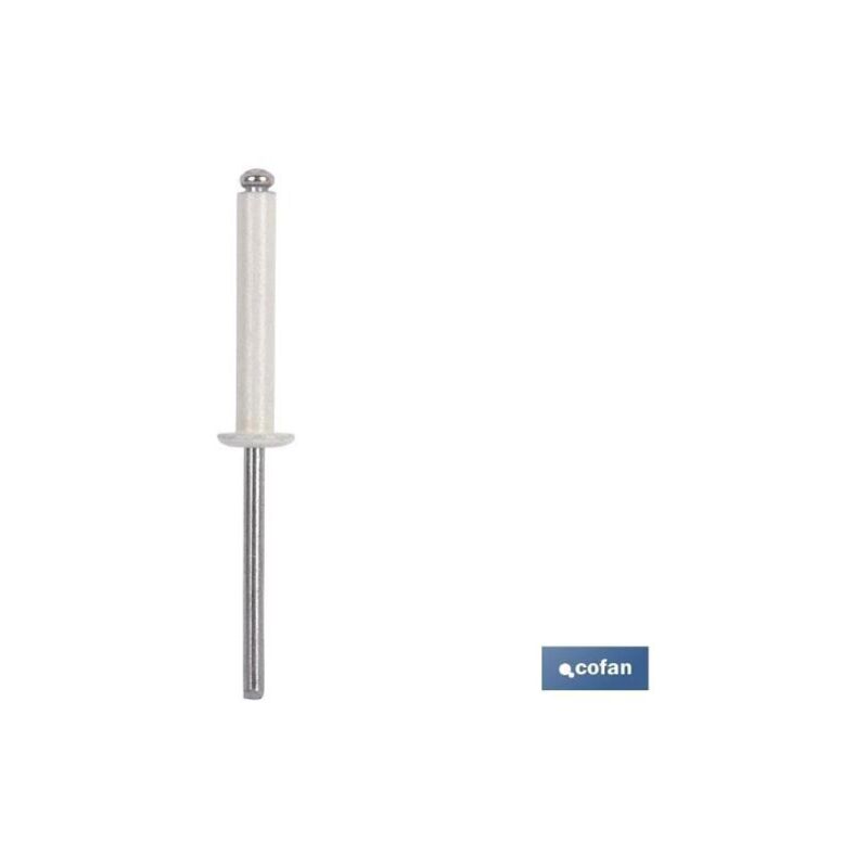 

PLIMPO remaches alum. normal blanco 4.8x16 mm caja 500 unid.
