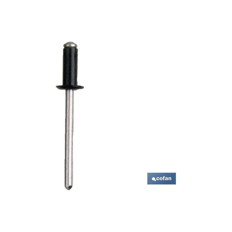 

PLIMPO remaches aluminio normal negro 4.0 x 8 mm caja 1000 unid.