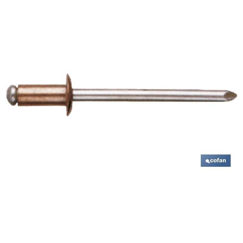 

PLIMPO remaches cobre acero 4.0 x 16 mm caja 500 unid.