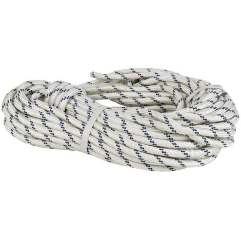 COFAN rollo 50m cuerda trabajos en altura (en-1891 a) , Cuerda trenzada semiestática fabricada en poliéster de alta resistencia que proporciona una mayor seguridad. Esta cuerda mul