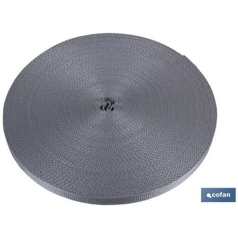 COFAN rollo cinta persiana  17mm x 50 m. gris , Rollo cinta persiana 17mm x 50m gris