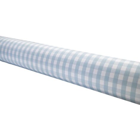 COFAN rollo de mantel antimanchas cuadros azules 1,40 x 20 m