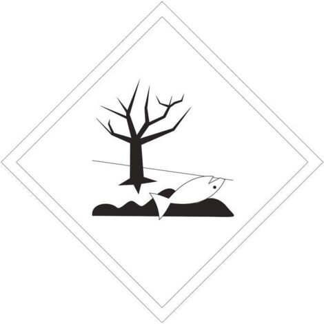 COFAN señal adhesiva mat. peligrosas 300x300mm. mp31 , Materias peligrosas - Señal Sustancias peligrosas para el Medioambiente. El diseño de la señal puede variar, pero en ningún c