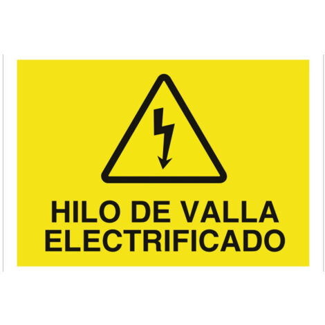 COFAN señal poliestireno 297x210mm. hilo de valla electrificado