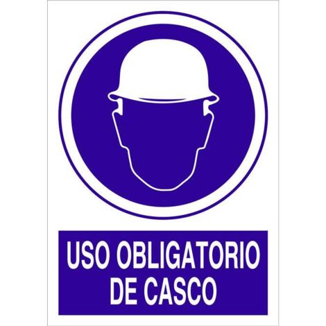 COFAN señal poliestireno  297x210mm. uso obligatorio de casco