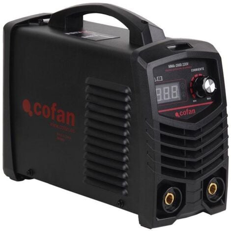 COFAN soldador inverter eléctrico mma 120a , Circuito de medio puente con tecnología avanzada de inversor igbt, salida CC, alta eficiencia, ahorro de energía. Con indicador de O.C.