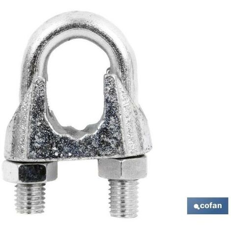 COFAN sujetacables din-741 zincado m-16   caja 10 unid. , Sujetacables DIN-741 con acabado electro-galvanizado ideal para hacer gazas de cable, o uniones entre cables. Disponible d