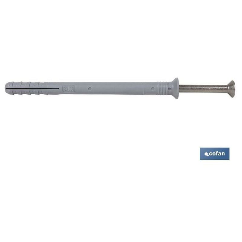 

PLIMPO taco golpe collarin avellanado 6x40 inox caja 100 unid.