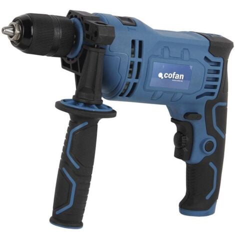 COFAN taladro impacto 910w (1-13mm) portabrocas automatico , Taladro de impacto 910 W con portabrocas de seguridad automático para brocas de 1-13 mm. Potencia de salida: 0-2800 rpm