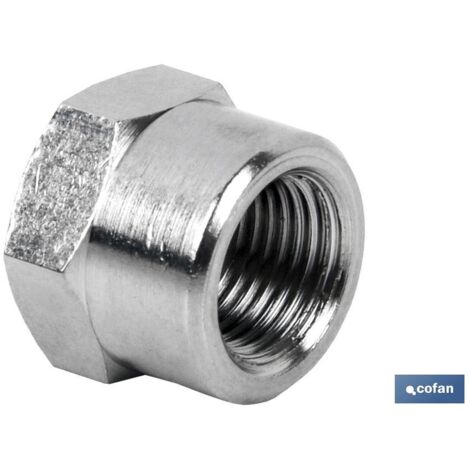COFAN tapon hex. rosca hembra r-1/4   caja 5 unid. , Tapón Hexagonal con rosca hembra y roscas GAS.