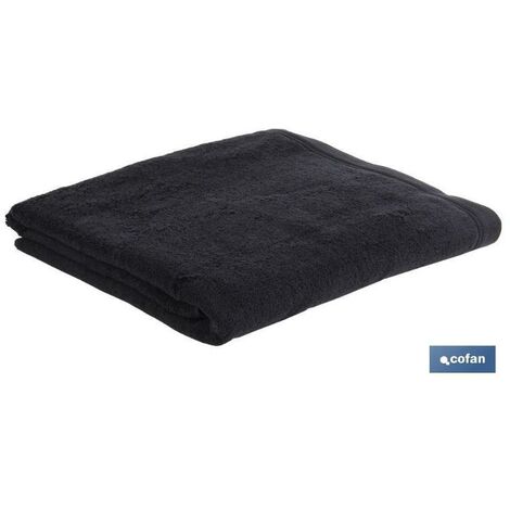 COFAN toalla lavabo negro gr.580/m2 modelo brillante 50x100cm
