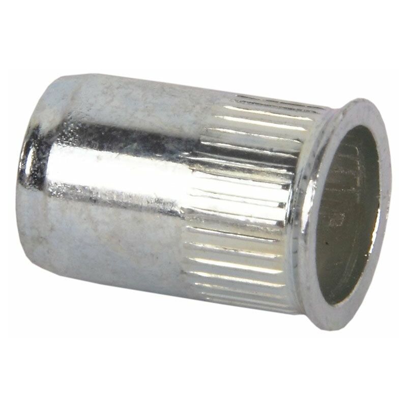 

Tuercas Remachables Acero Cabeza Baja Ranurada L mm:16,5 Diametro Rosca [m/m]:M - 8 Caja de 100 unidades