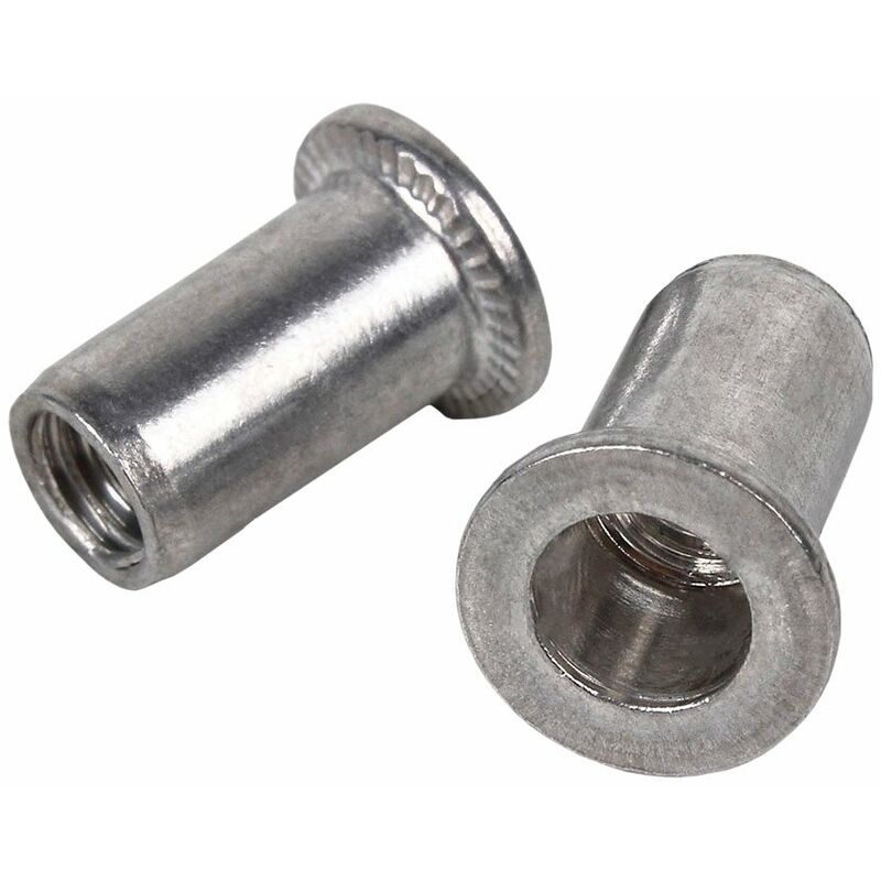 

Tuercas Remachables Aluminio Cabeza Ancha AL Mg 3,5 L mm:13 Diametro Rosca [m/m]:M - 5 Caja de 100 unidades