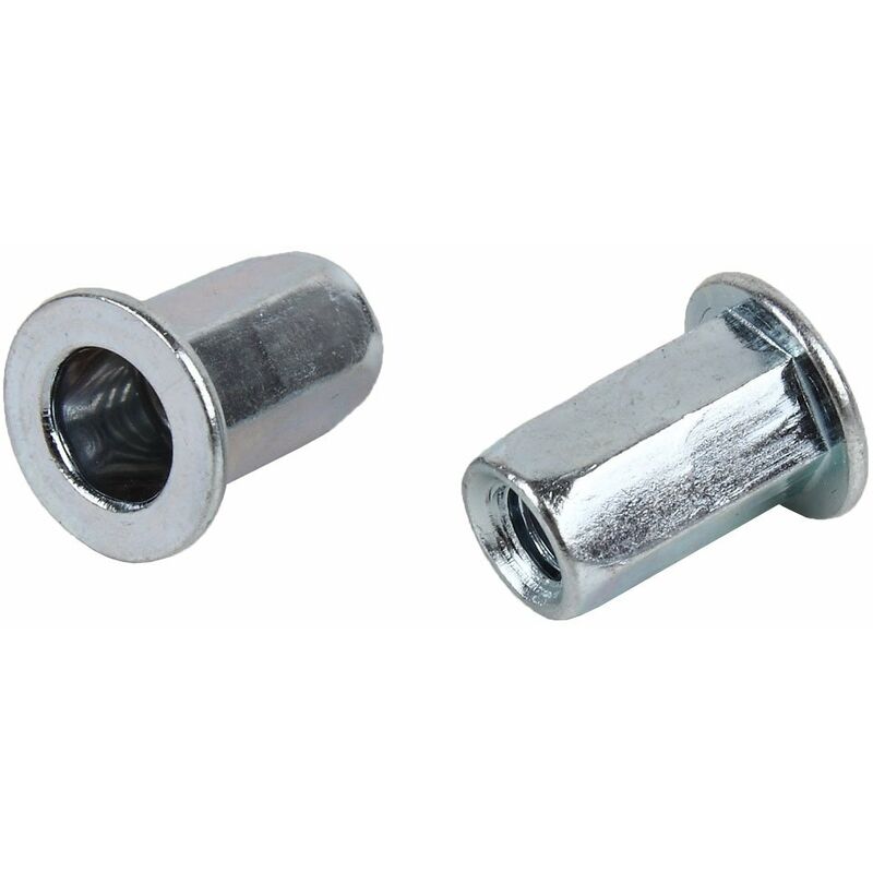 

Tuercas Remachables Acero Cabeza Ancha Hexagonal L mm:18 Diametro Rosca [m/m]:M - 8 Caja de 100 unidades