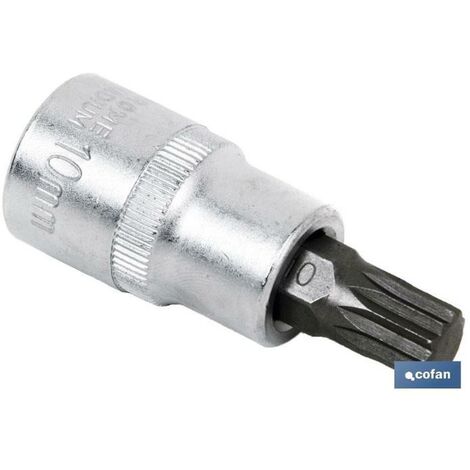 COFAN vaso 1/2 punta corta xzn-10 , Llave de vaso de 1/2 con punta corta XZN. Fabricada en acero al cromo vanadio de alta dureza y buena resistencia al desgaste. Este tipo de llave