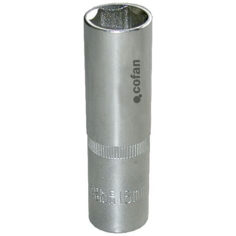 COFAN vaso largo 1/4 13mm. , Vaso métrico largo de 1/4. Fabricado en acero al cromo vanadio de alta dureza y buena resistencia al desgaste. Este tipo de vaso de alta resistencia es
