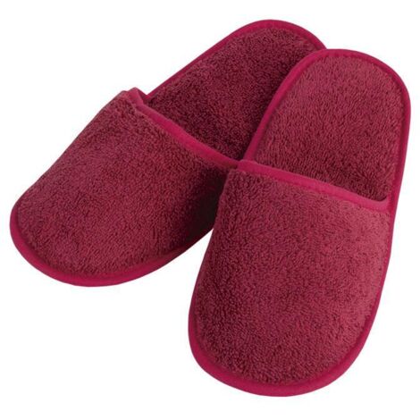 COFAN zapatillas baño burdeos modelo paris talla.m , Zapatillas de baño en color burdeos. Están fabricadas en denso algodón 100% para mayor suavidad, absorción y resistencia. Con