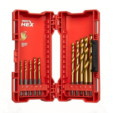 Cofanetto da 10 Punte per Metallo SHOCKWAVE™ REDHEX HSS Milwaukee 48894759