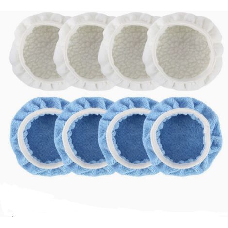 Cofano per lucidatura 8 pezzi Pelli per lucidatura Cuscinetti per lucidatura per cofano auto Cofani per lucidatura in microfibra Lucidatura, da 9 a 10 pollici